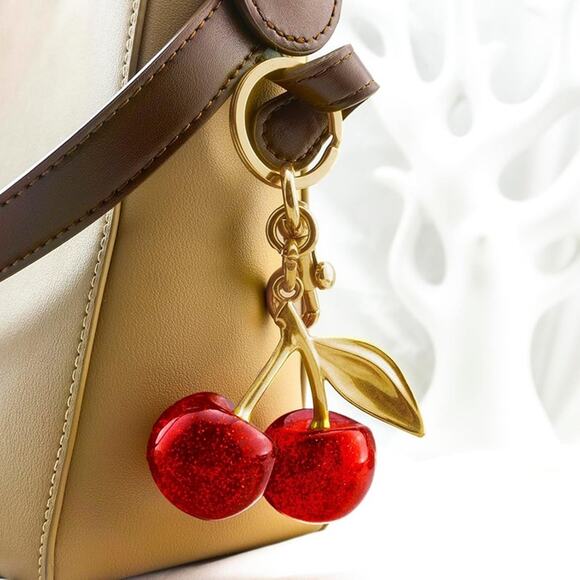 Cherry Bag Charm Purse Charms Keychain- Car Cherry Accessories keychian Gifts - Picture 7 of 7
